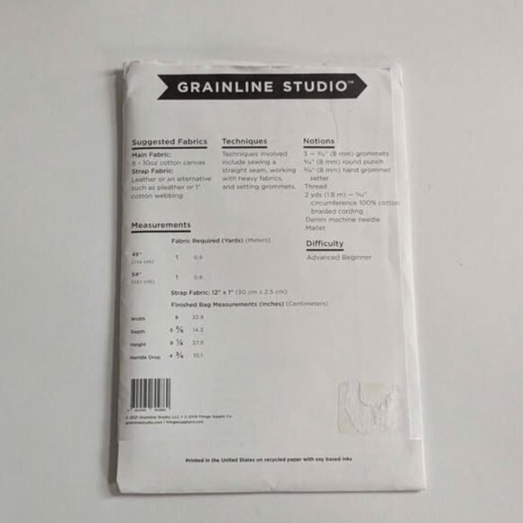 Grainline Field Bag Sewing Pattern - Picture 2 of 2